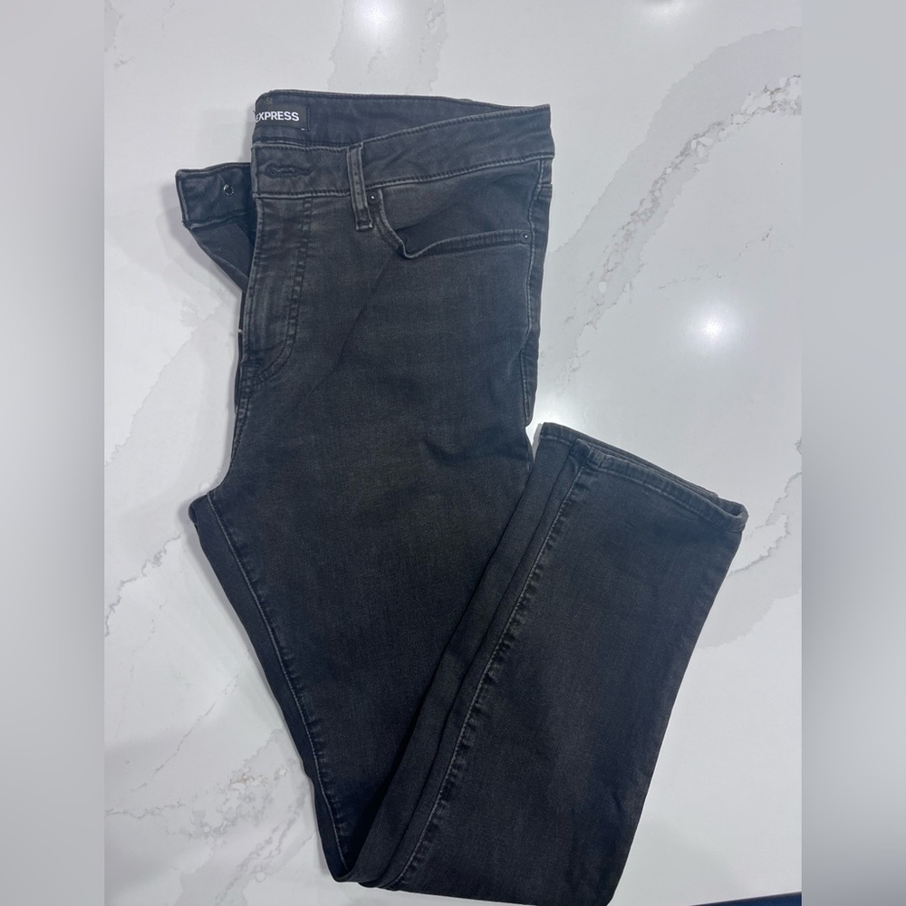 Express Skinny hyper stretch jeans. Worn and washed. Good condition.